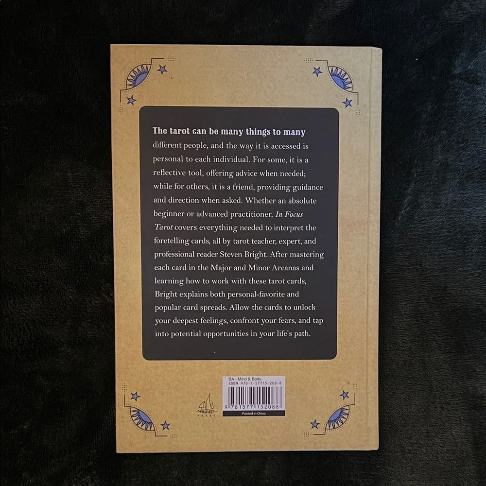 In Focus Tarot Guide Book by Steven Bright